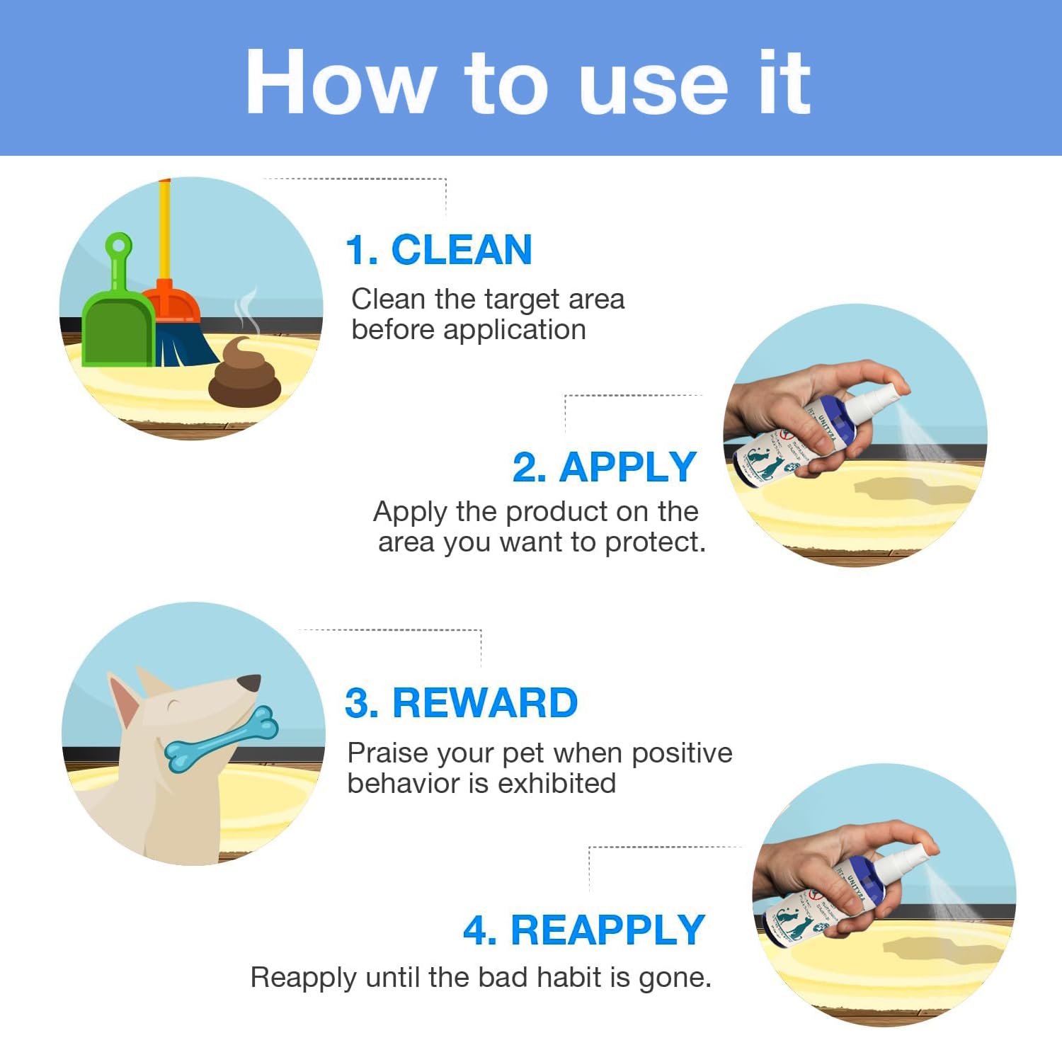 بخاخ نوت هير للكلاب والقطط والجراء - مانع بول الحيوانات الاليفة والمضغ - بخاخ طارد للتبول داخل المنزل وخارجه - يمنع التبول والتبرز - تدريب على استخدام النونية وتصحيح السلوك للسجاد والارضيات