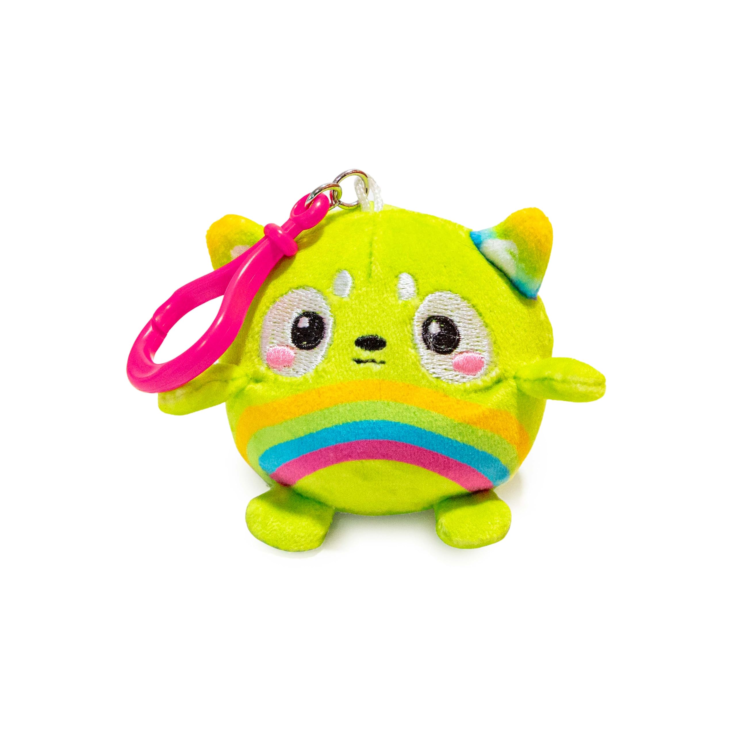 سلسلة مفاتيح من سكويش بيتس - لعبة ميلو مخملية ناعمة على شكل قطة في حلقة مفاتيح 6 سم