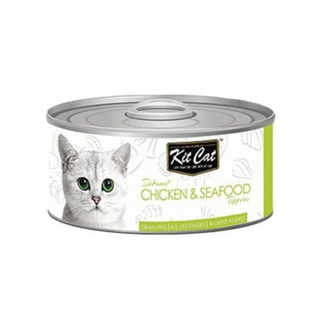 كت كات دجاج منزوع العظم مع المأكولات البحرية 80غ