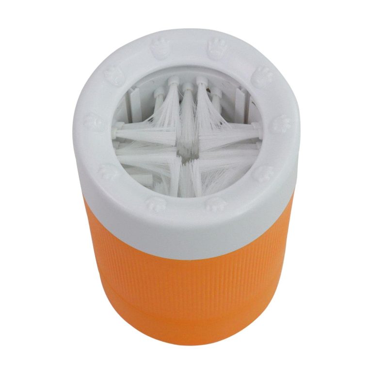 كوب فرشاة تنظيف الحيوانات الاليفة، منظف مخالب الكلاب، منظف مخالب القطط، قابل للازالة شبه الاوتوماتيكي، قابل للفصل، لتنظيف مخالب الكلاب والقطط المتسخة، للاستخدام الداخلي والخارجي