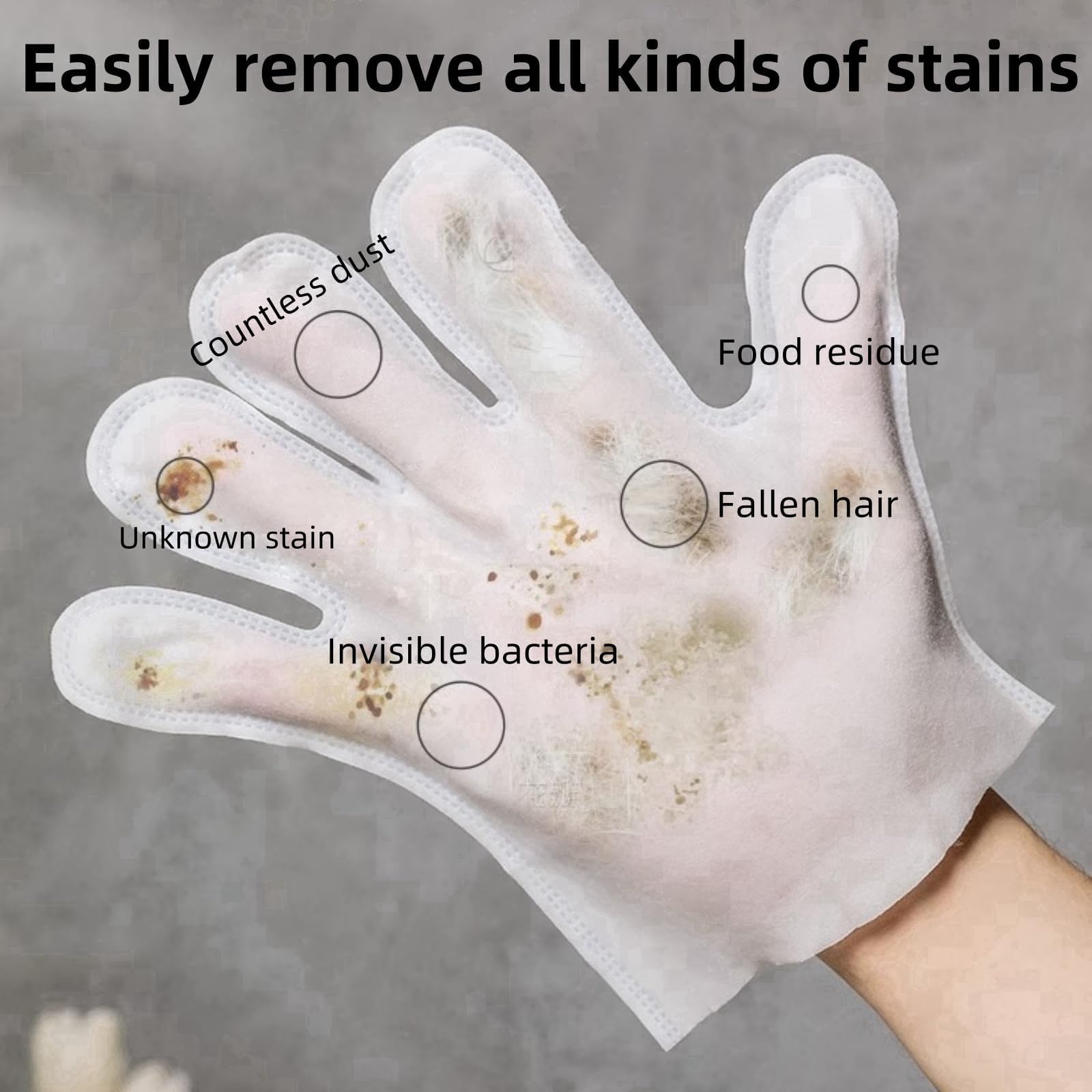 مجموعة مناديل تنظيف للحيوانات الأليفة للكلاب والقطط من ميمو بير، مناديل إزالة الروائح الكريهة مضادة للحساسية للقطط، قفازات تنظيف الفراء والأرداف للحيوانات الأليفة للكلاب - 6 قطع (1 عبوة)