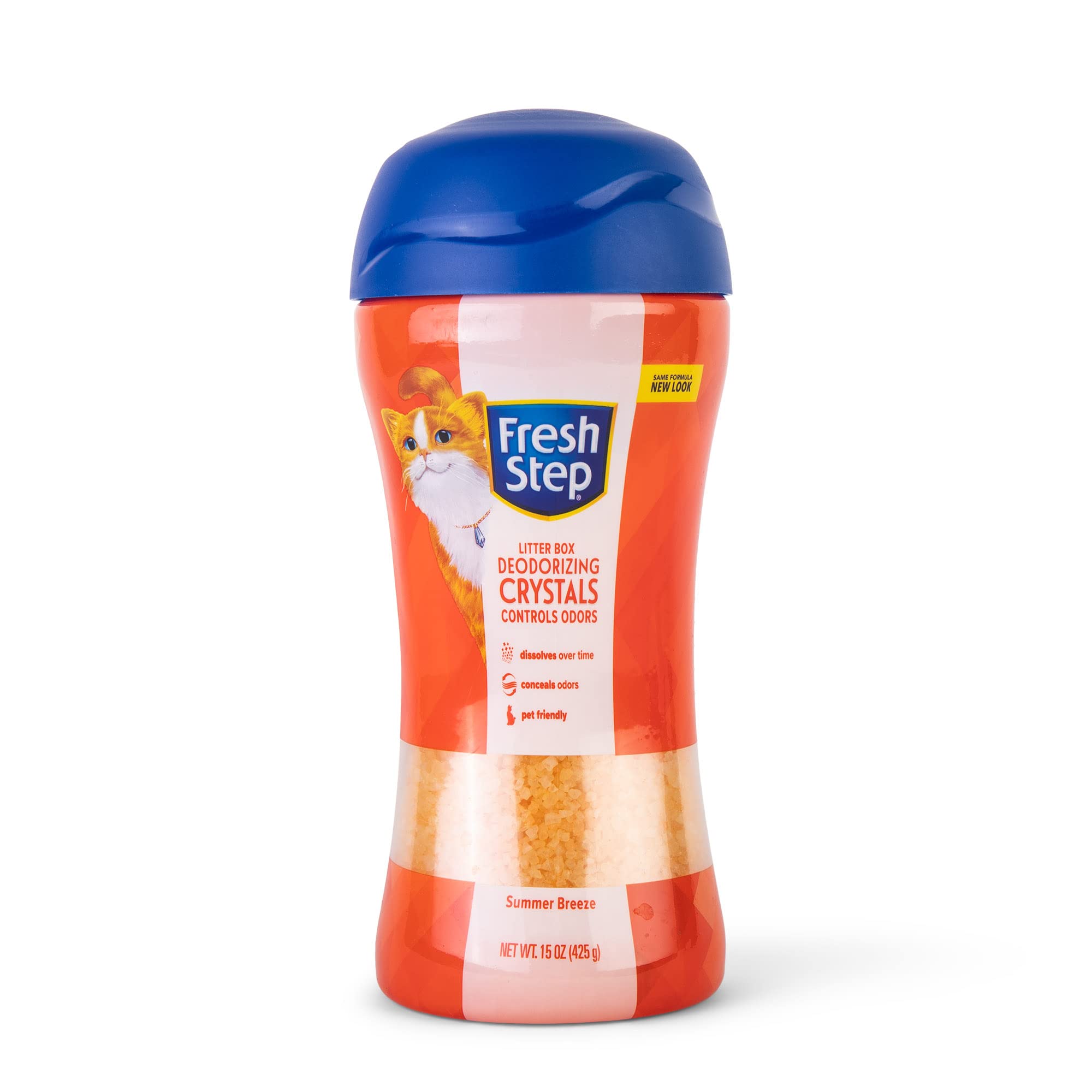 مسحوق فريش ستيب لفضلات القطط برائحة النسيم الاستوائي | مزيل الروائح في صندوق فضلات القطط | يقاوم روائح القطط ويقضي على الرائحة للحفاظ على نظافة منزلك.