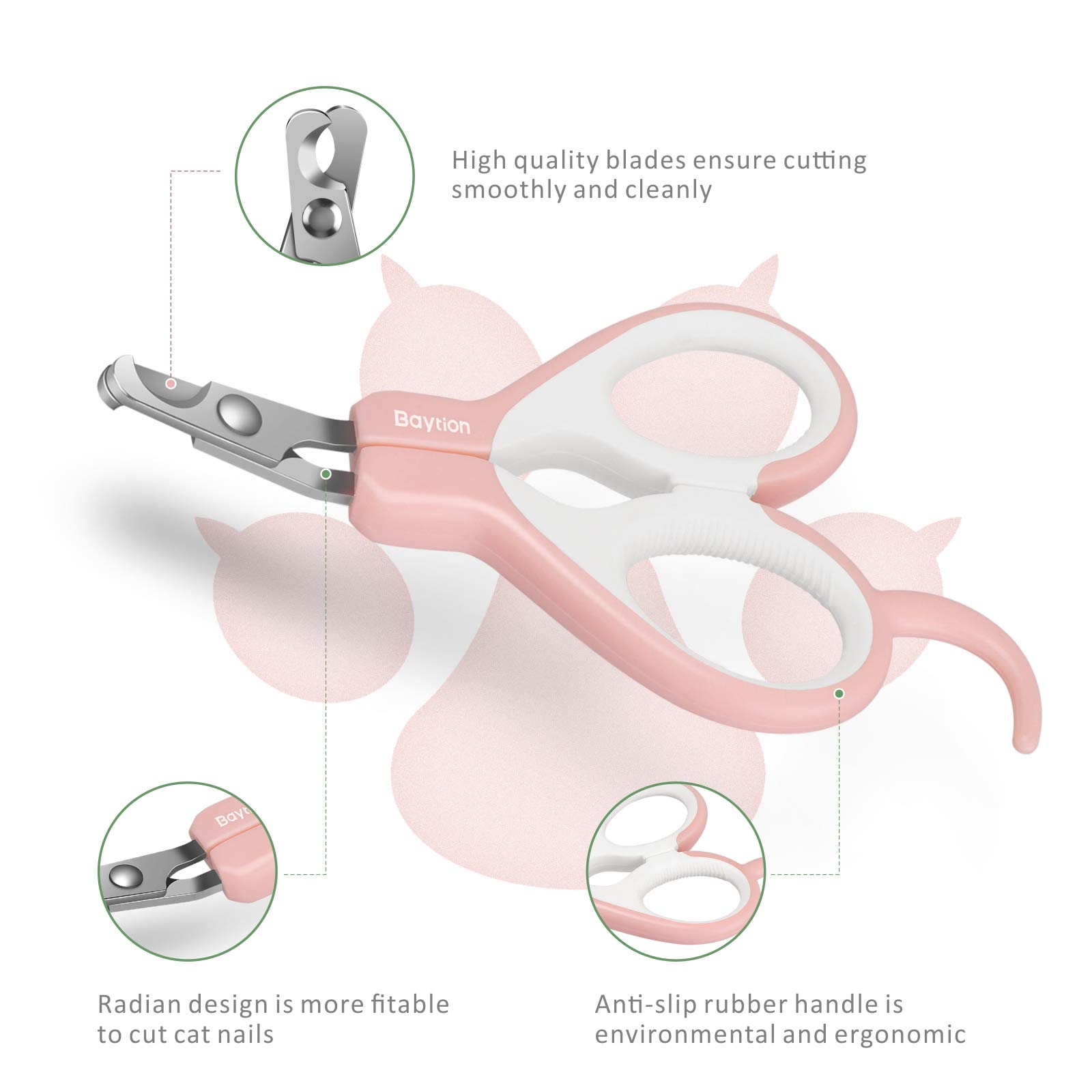 قصافة اظافر للقطط من بايشن للحيوانات صغيرة الحجم مثل الخنازير الغينية والطيور والجراء والقطط والجربوع والهامستر والارانب