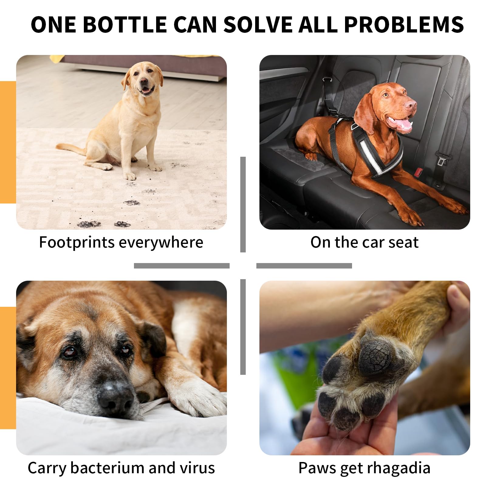 منظف مخالب، شامبو بدون ماء لتنظيف أقدام الكلاب والقطط من السيليكون، برائحة الورد، 5 أونصة، شامبو الحيوانات الأليفة بتصميم فريد