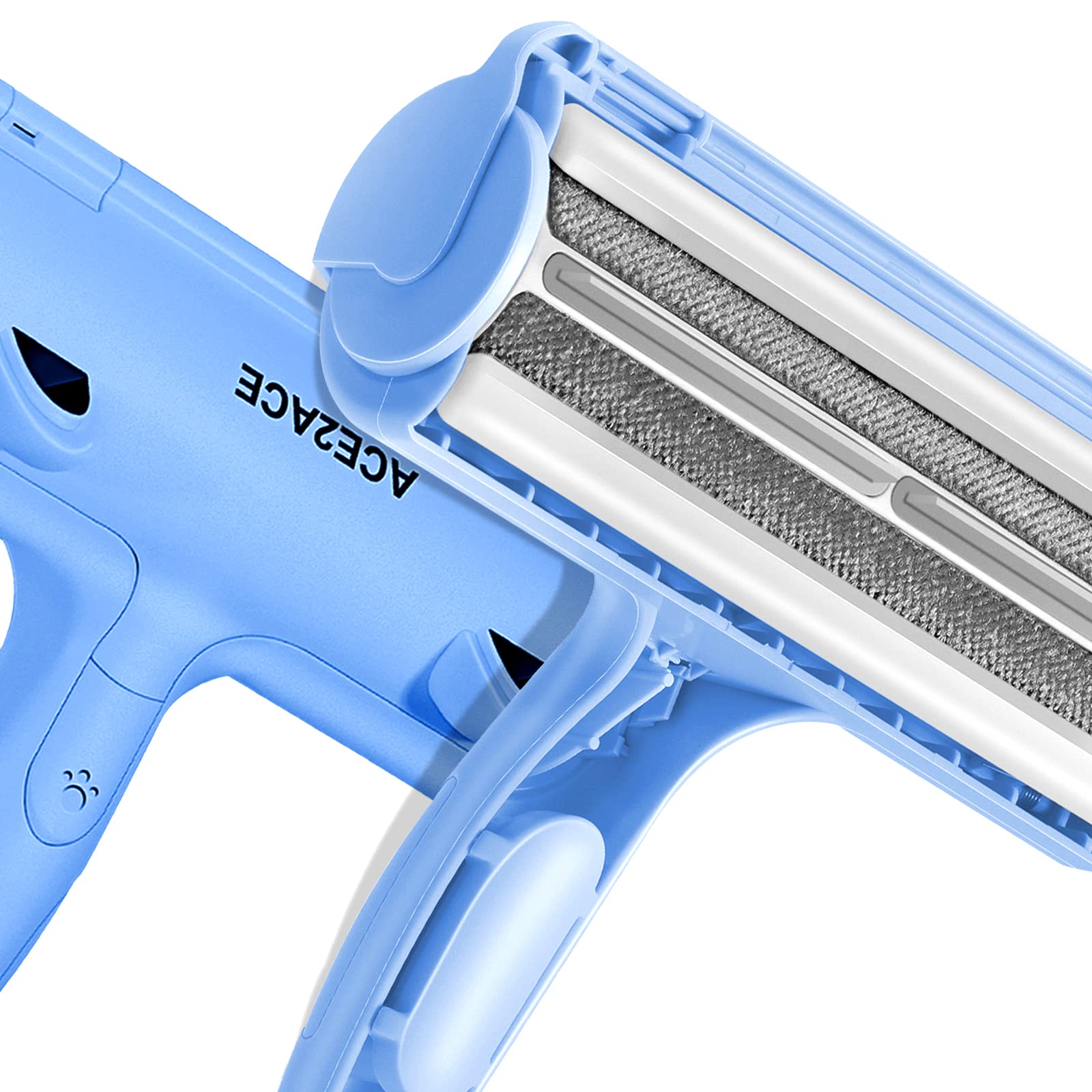 بكرة إزالة شعر الحيوانات الأليفة المريحة القابلة لإعادة الاستخدام للكلاب والقطط سهلة التنظيف الذاتي لإزالة الشعر من السجاد والأثاث والبسط والغسيل والملابس والفراش والأريكة من ايس تو ايس، أبيض