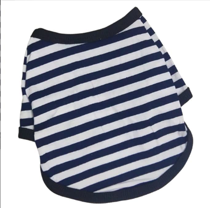 تي شيرت هالامودو المخططة جيدة التهوية للقطط والكلاب الأليفة من اي ايه (مقاس ميديوم M، عبوة من 4 قطع)