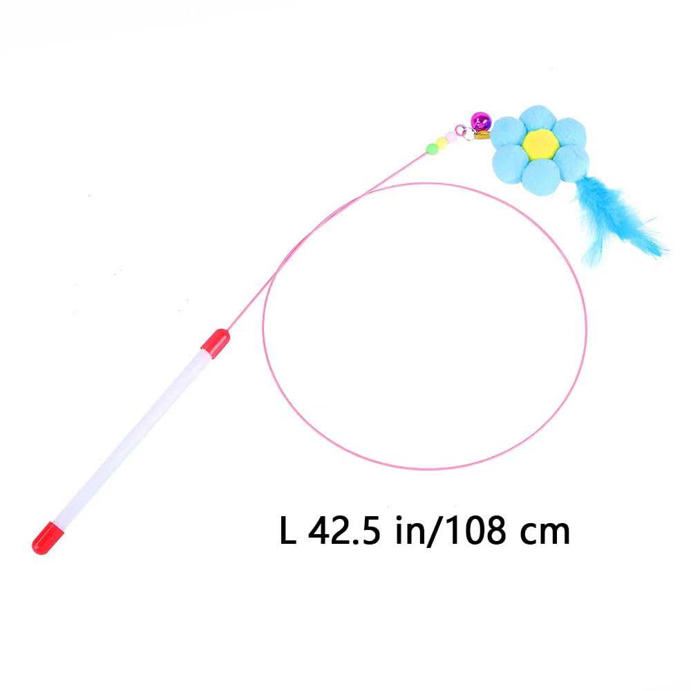 مجموعة لوازم ألعاب القطط الصغيرة مع نفق ثلاثي الفتحات وفأر تفاعلي وعصا قطط وكرات غولف من الريش وكرات منفوشة للعب القطط من كايدرين، رائعة للقطط، 25 قطعة