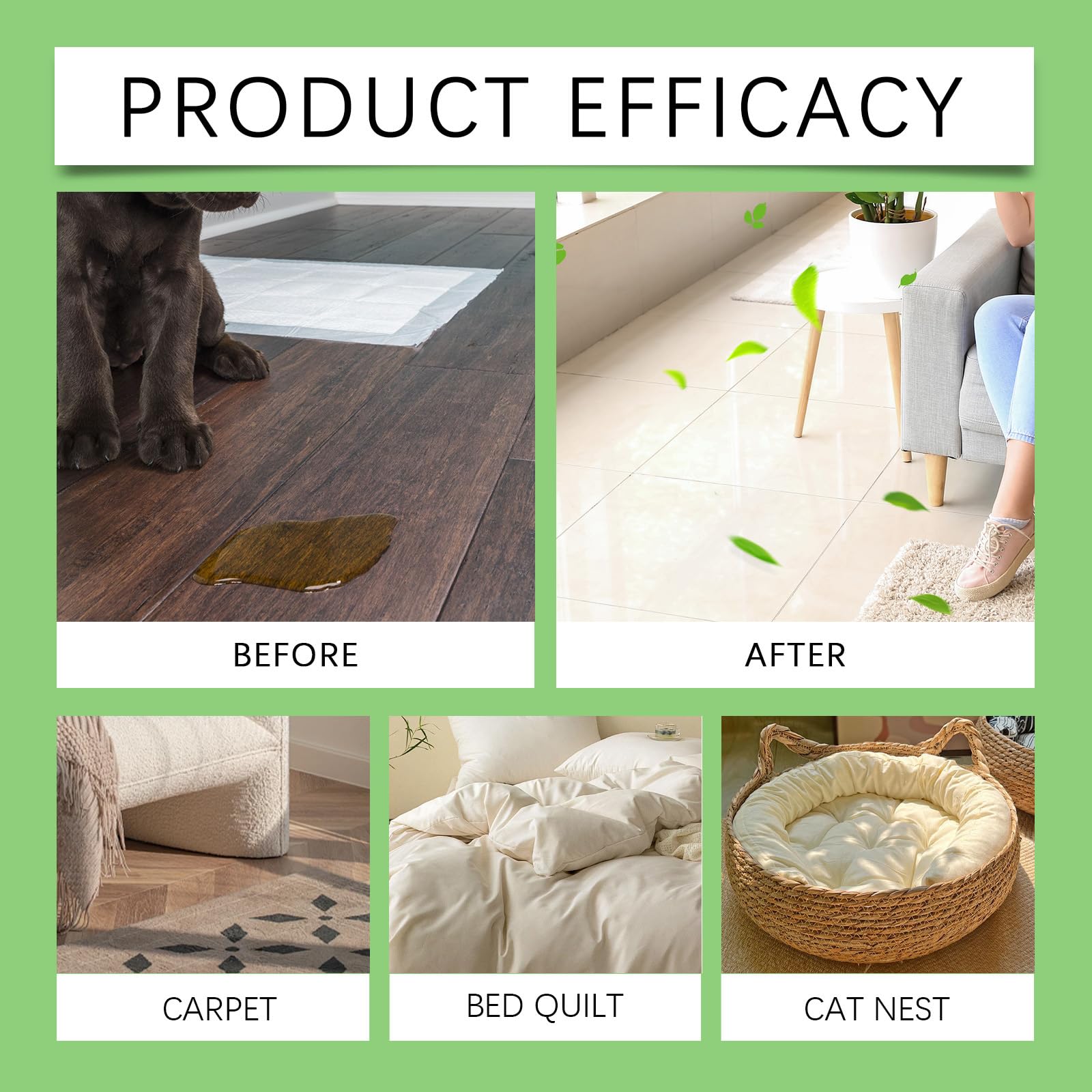 بخاخ قوي لازالة الروائح الكريهة للحيوانات الاليفة بتركيبة انزيمية متطورة لبول الكلاب والقطط للسجاد، مزيل للروائح الكريهة لفضلات القطط والسجاد، لطيف وامن للحيوانات الاليفة