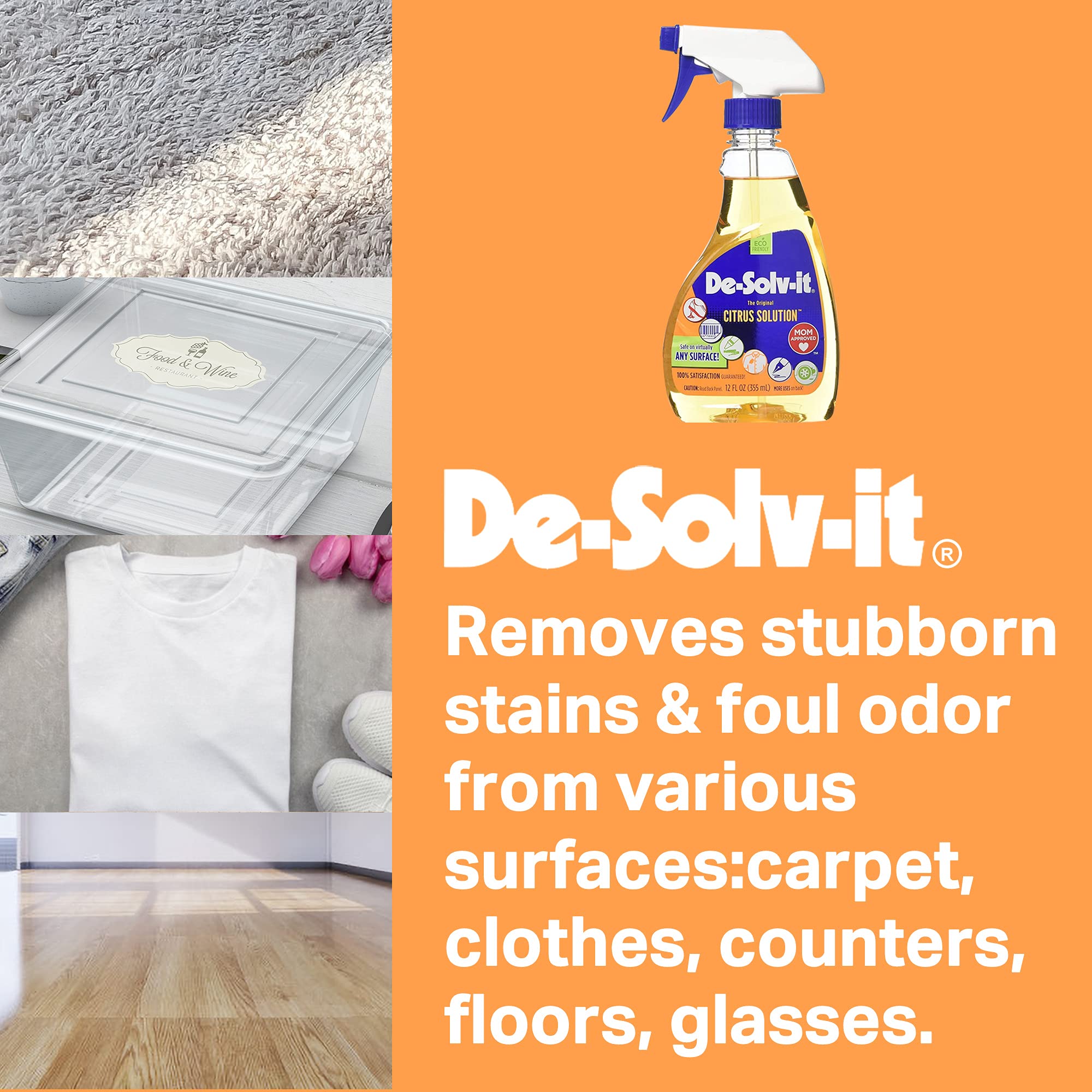 دي-سولف-ات مزيل البقع والروائح الكريهة برائحة الحمضيات، 12 اونصة