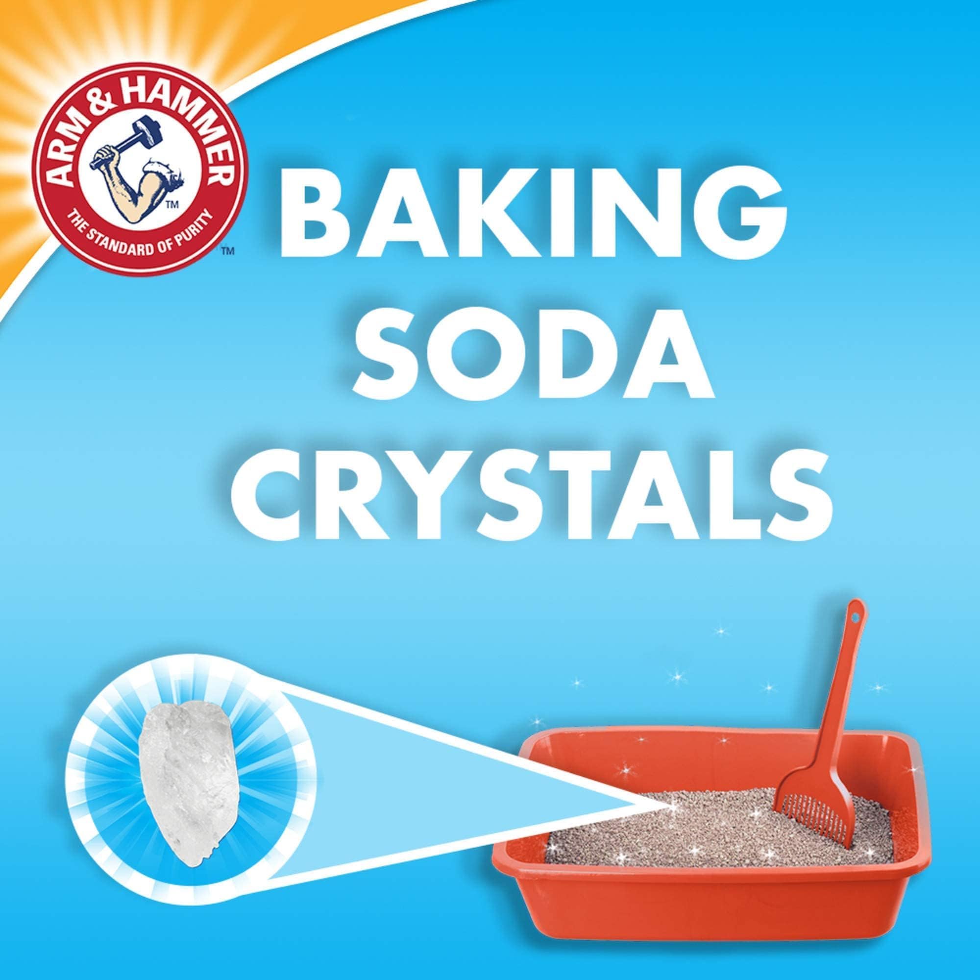 رمل فضلات القطط المتكتل مزدوج الفعاليى من ارم اند هامر، 6 كجم